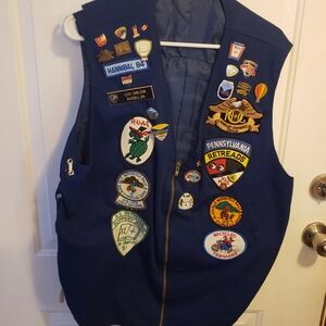 2 Vintage Harley Davidson and Retreads XL Motorcycle Vests